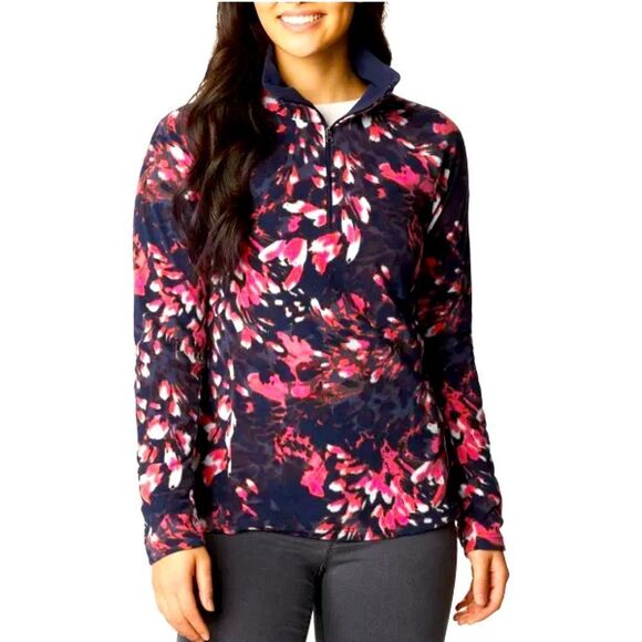 Columbia Glacial fleece, floral pullover. - Picture 1 of 5